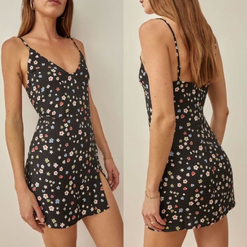 Reformation Marlowe Dress in Lucky Charms Size S